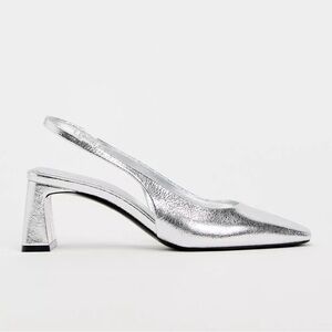 🆕 Zara Metallic Slingback Shoes